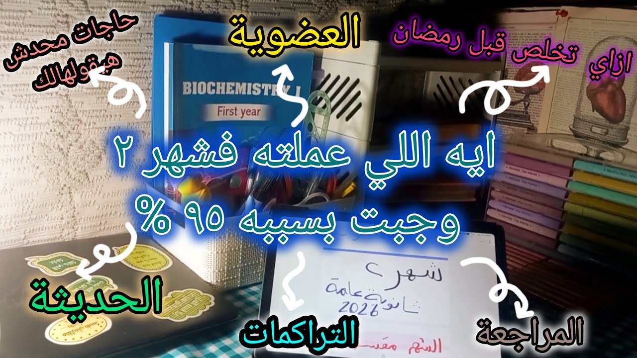 شهر ٢ ثانوية عامة دفعة ٢٠٢٦ 