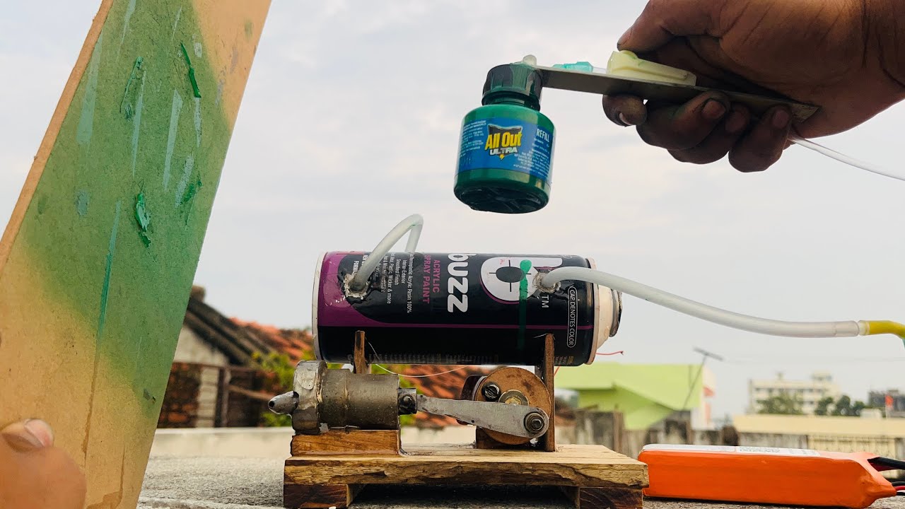 Building a powerful compressor for paint spraying