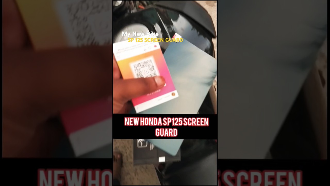 My First Bike Honda Sp 125 screen guard Protection #bikelover #ytshorts #fistvlogs