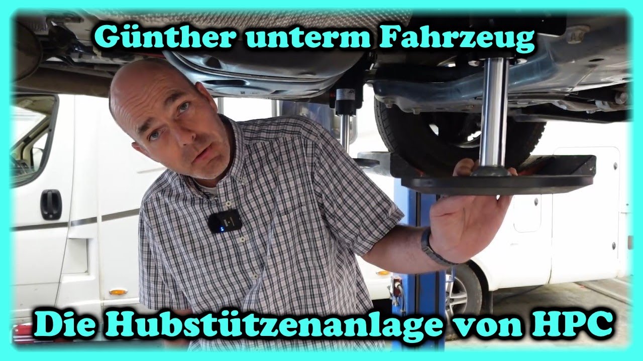 Mit dem Wohnmobil abheben! - Auftragsbegleitung Einbau einer Hubstützenanlage