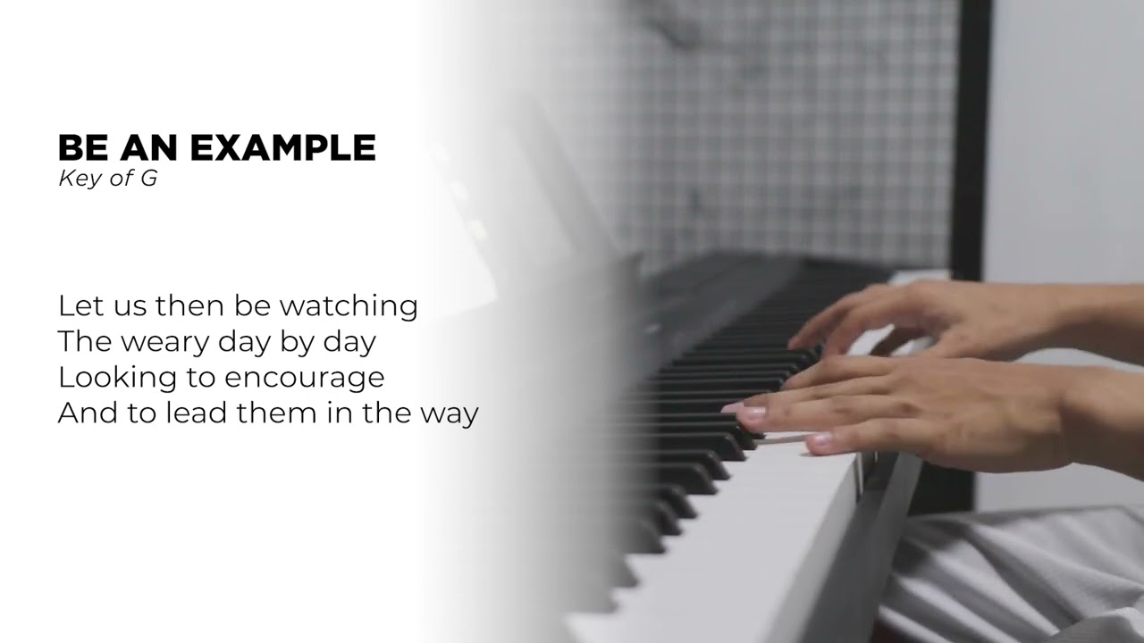 Be An Example - Piano Accompaniment