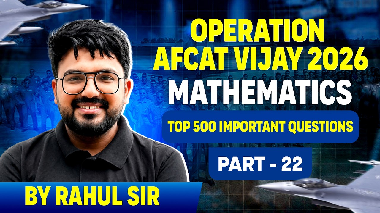OPERATION AFCAT 2026 || MOST IMPORTANT QUESTIONS || BY RAHUL SIR #afcat #2026 #airforce #afcat2026