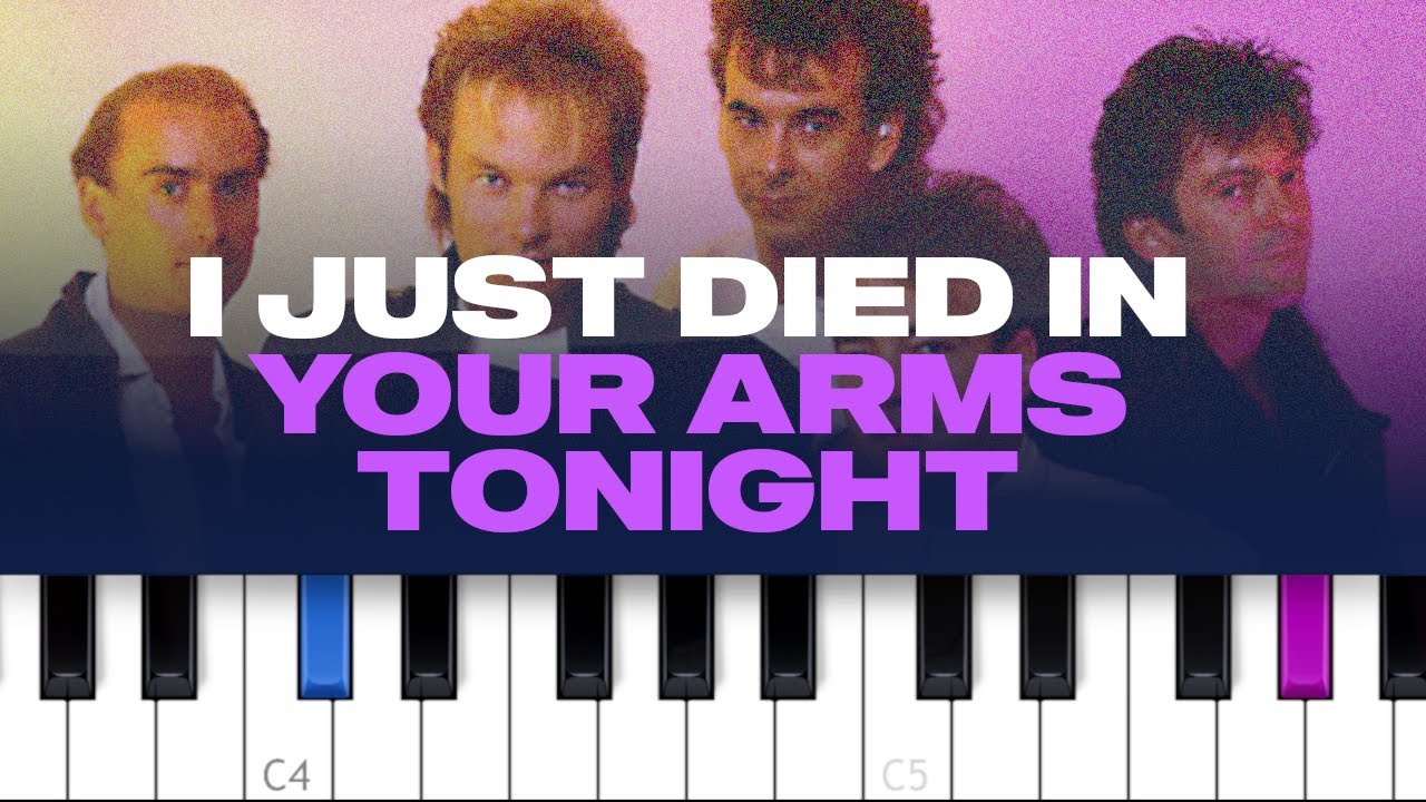 Cutting Crew - I Just Died In Your Arms Tonight (piano tutorial)