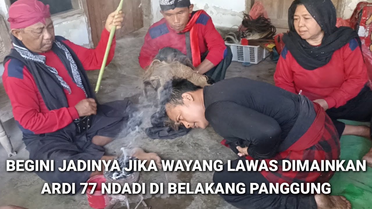 BEGINI JADINYA JIKA WAYANG LAWAS DIMAINKAN‼️MAS ARDI 77 NDADI DI BELAKANG PANGGUNG JARANAN SAMBOYO