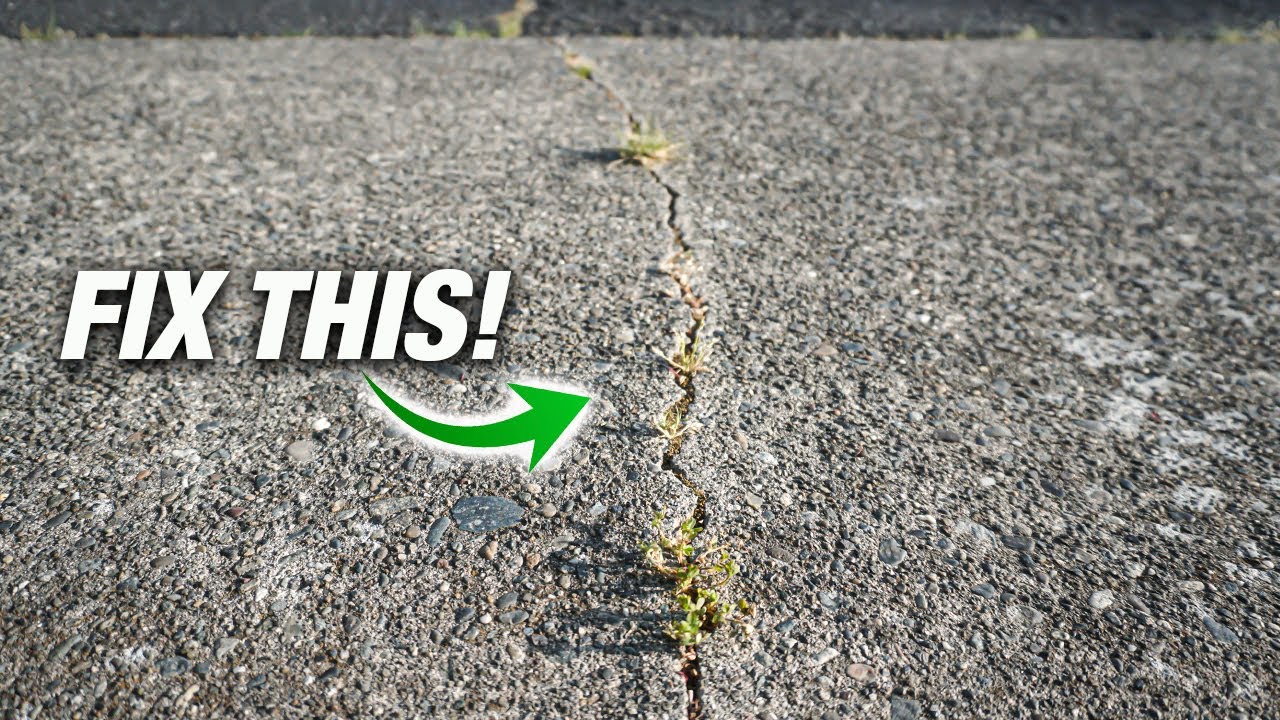 How To Fix Cracks In ANY Concrete Sidewalk Or Driveway Like A Pro! DIY Step-By-Step Guide!