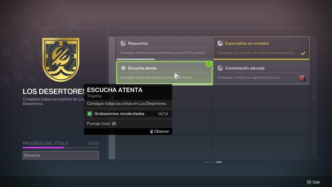 Ubicacion de todas las grabaciones - Triunfo 