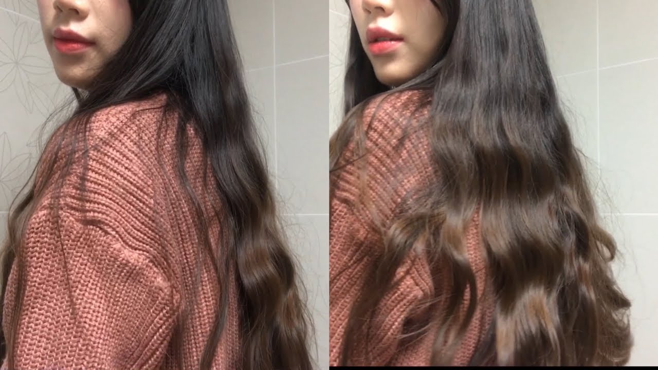 ENG) (도구X) 고데기없이 웨이브하는법 물결 웨이브 단발, 장발 모두 가능! How to do overnight heatless curls