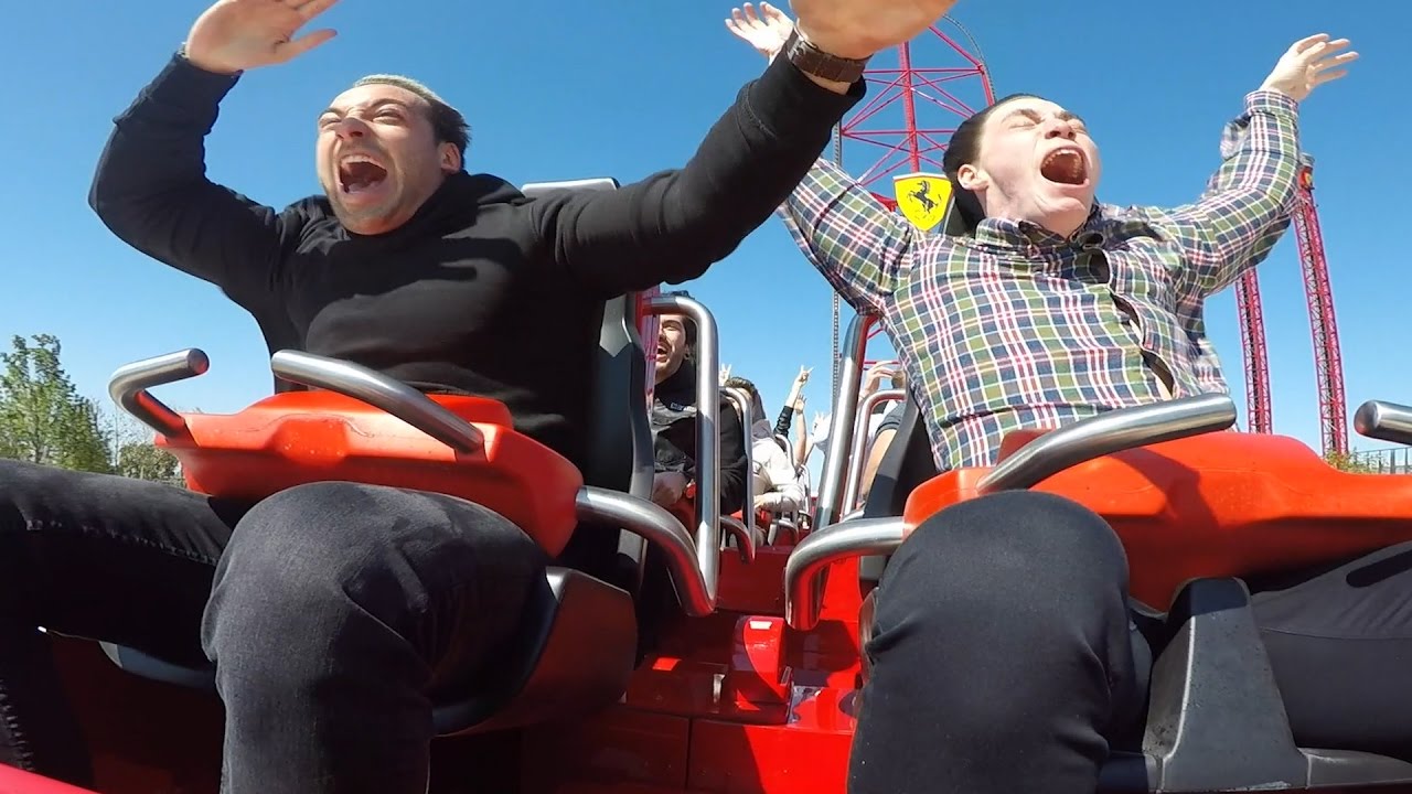 Folagor y Viruzz Reaccionan a FERRARILAND LA MONTAÑA RUSA MÁS RÁPIDA DE EUROPA (+180km h)