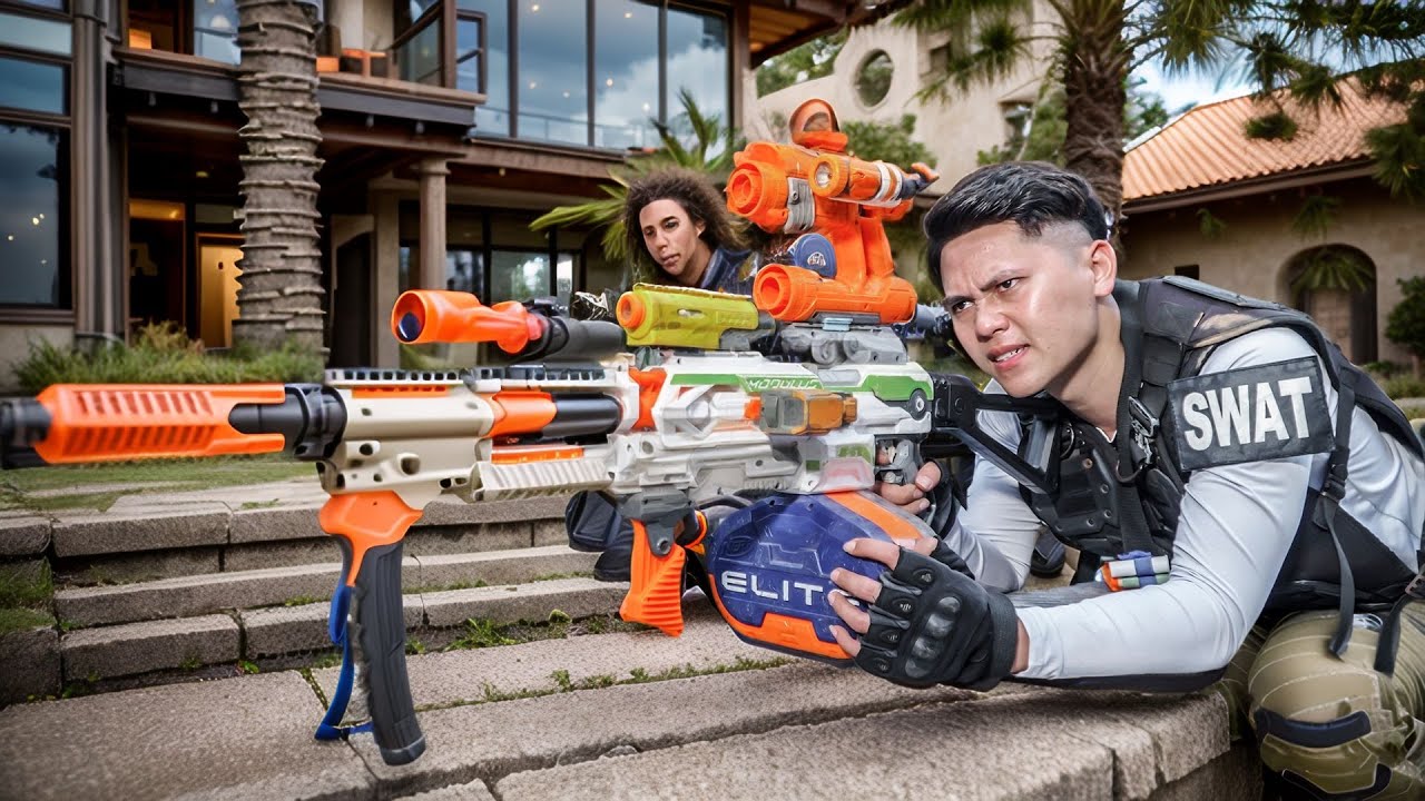 LTT Action: SEAL X уничтожает армию противника с помощью бластеров Nerf.