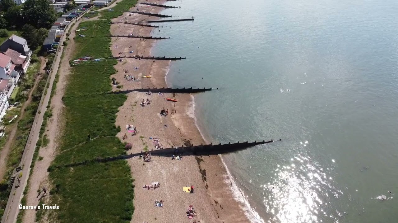 Whitstable Beach in the Afternoon- Part-1 - Amazing Aerial Drone Shots -  Kent, UK- Gaurav's Travels