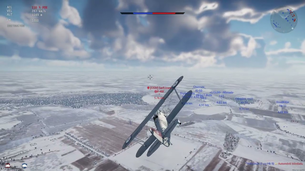 Avion fantasma grabado en War Thunder jejeje