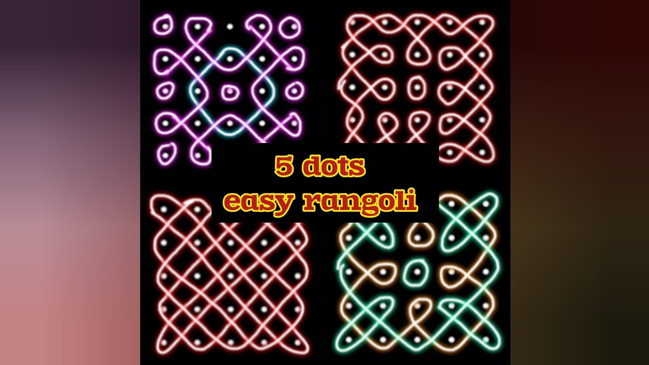 5 dots everyday #easy #rangolidesigns #viralshorts #youtubeshorts #new #chukkirangoli #kolam