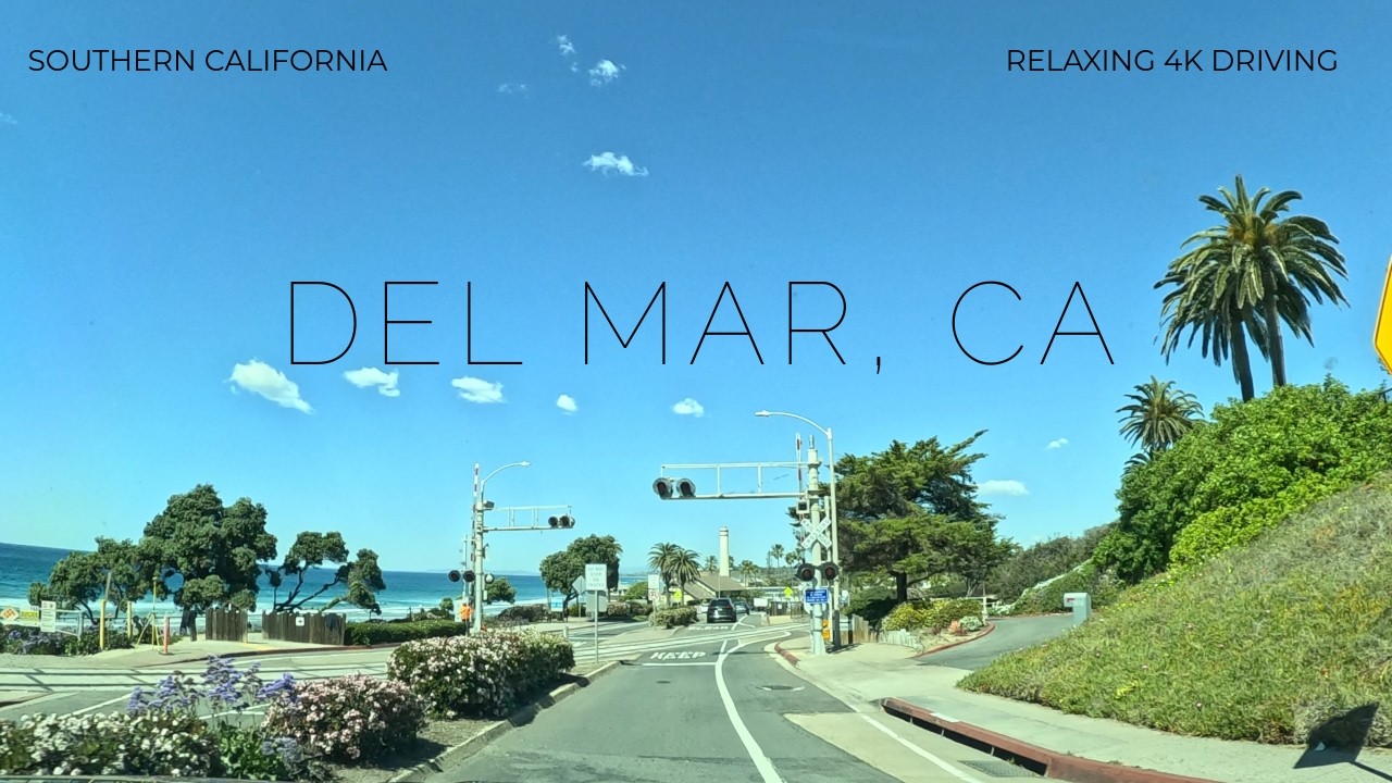 Driving the San Diego Coast | Torrey Pines to Del Mar & Carmel Valley 4K