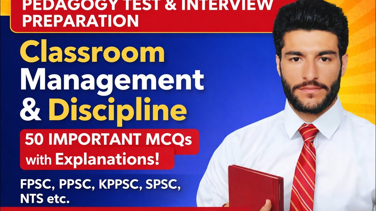 Pedagogy Lecture Series Important MCQs | Classroom Management and Discipline Most Important MCQs