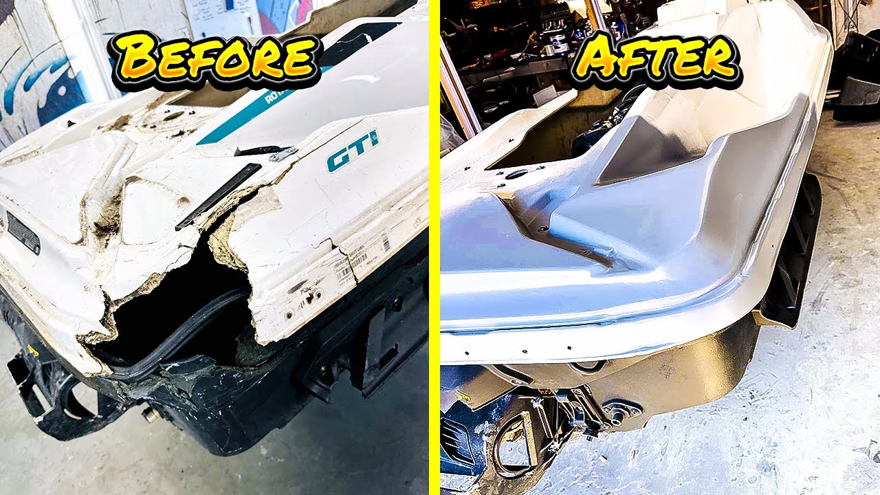 Fixing a Wrecked 2020 Seadoo Hull Easily