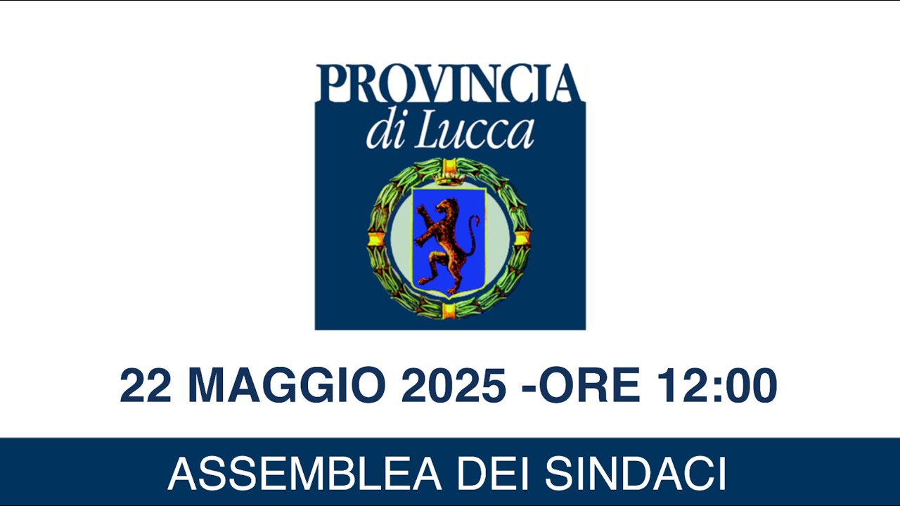 Assemblea dei Sindaci del 22.05.2025 ore 12:00