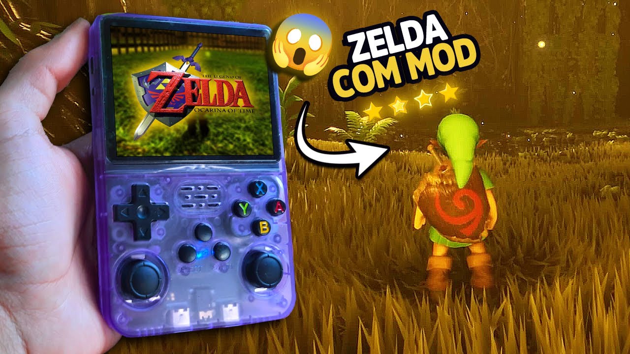 Jogando ZELDA em HD e TRADUZIDO no R36S!!😱
