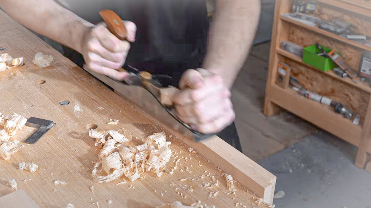 How To Edge Joint Panels by Hand | The Cabinet Project #1 | Free Online Woodworking School