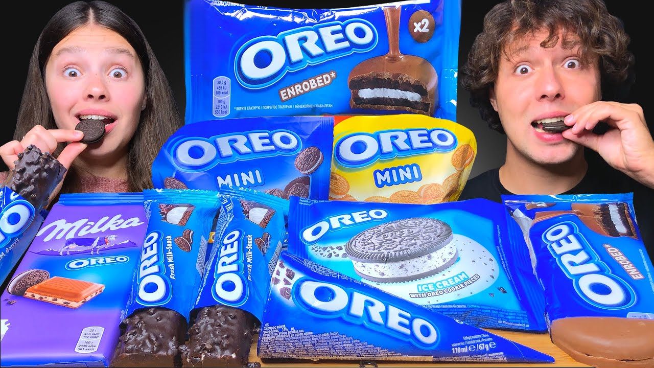 ASMR OREO PARTY! CHOCOLATE, ICE CREAM, CHOCOLATE COOKIES MUKBANG EATING SOUNDS 먹방 Tati ASMR