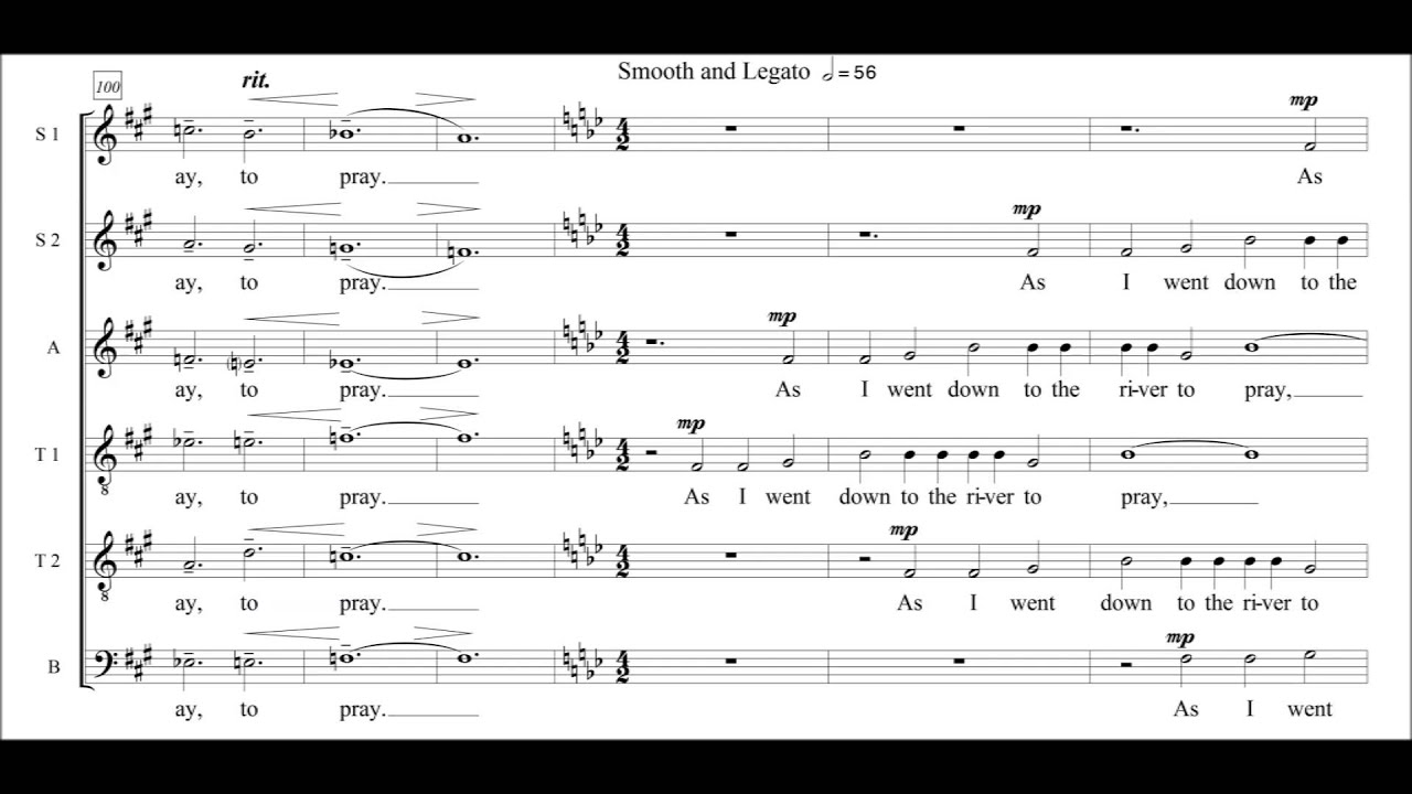 Down to the River to Pray -  arranged by Mark D. Templeton