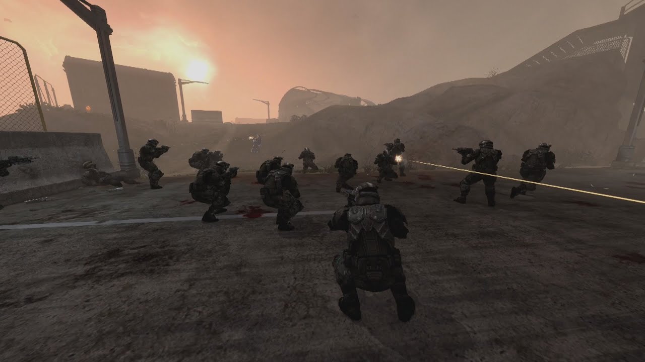 Halo Reach 20 ODSTS AI Battle