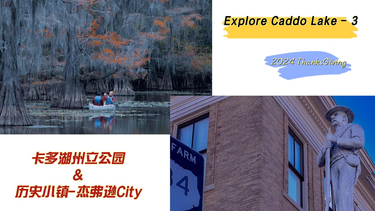 探秘卡多湖3 - 卡多湖州立公园和历史小镇杰弗逊City | Caddo Lake State Park | Historic Town - Jefferson City | 自驾游