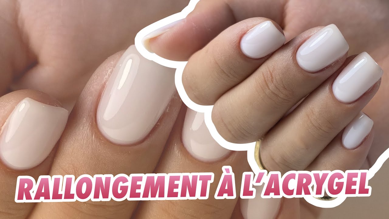 RALLONGEMENT ACRYGEL 💅🏼 je vous montre COMMENT RALLONGEMENT ET RENFORCER un ongle EN MÊME TEMPS 😱