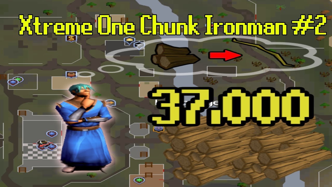 Cutting 37,000 oak logs just to cut a yew log. Xtreme One Chunk Ironman #2