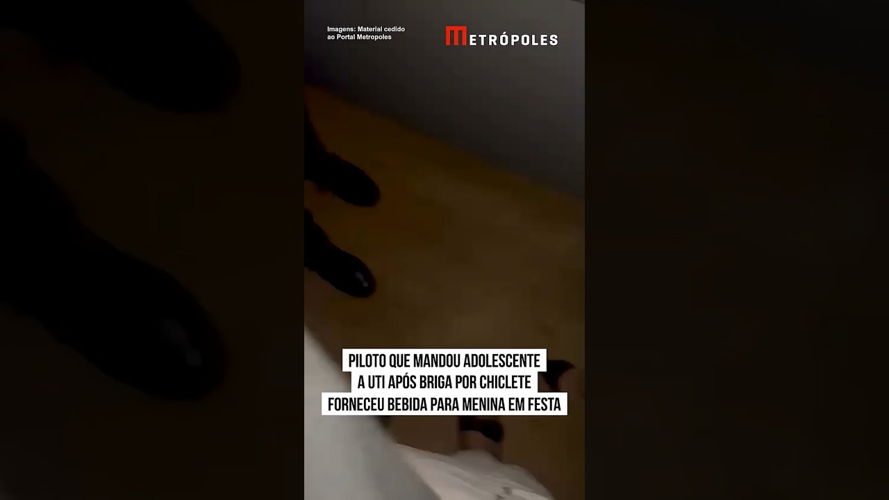 Piloto que mandou adolescente a UTI após briga por chiclete forneceu bebida para menina em festa