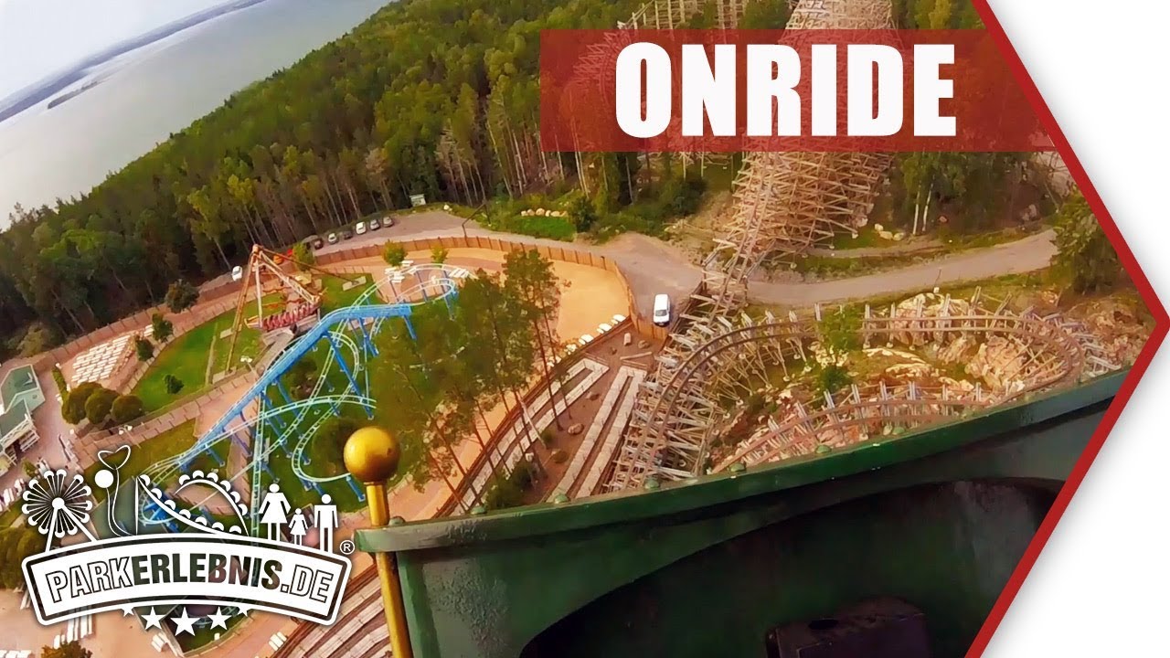 Wildfire (Kolmården, Schweden) - Holzachterbahn im Mitfahr-Video (POV OnRide)
