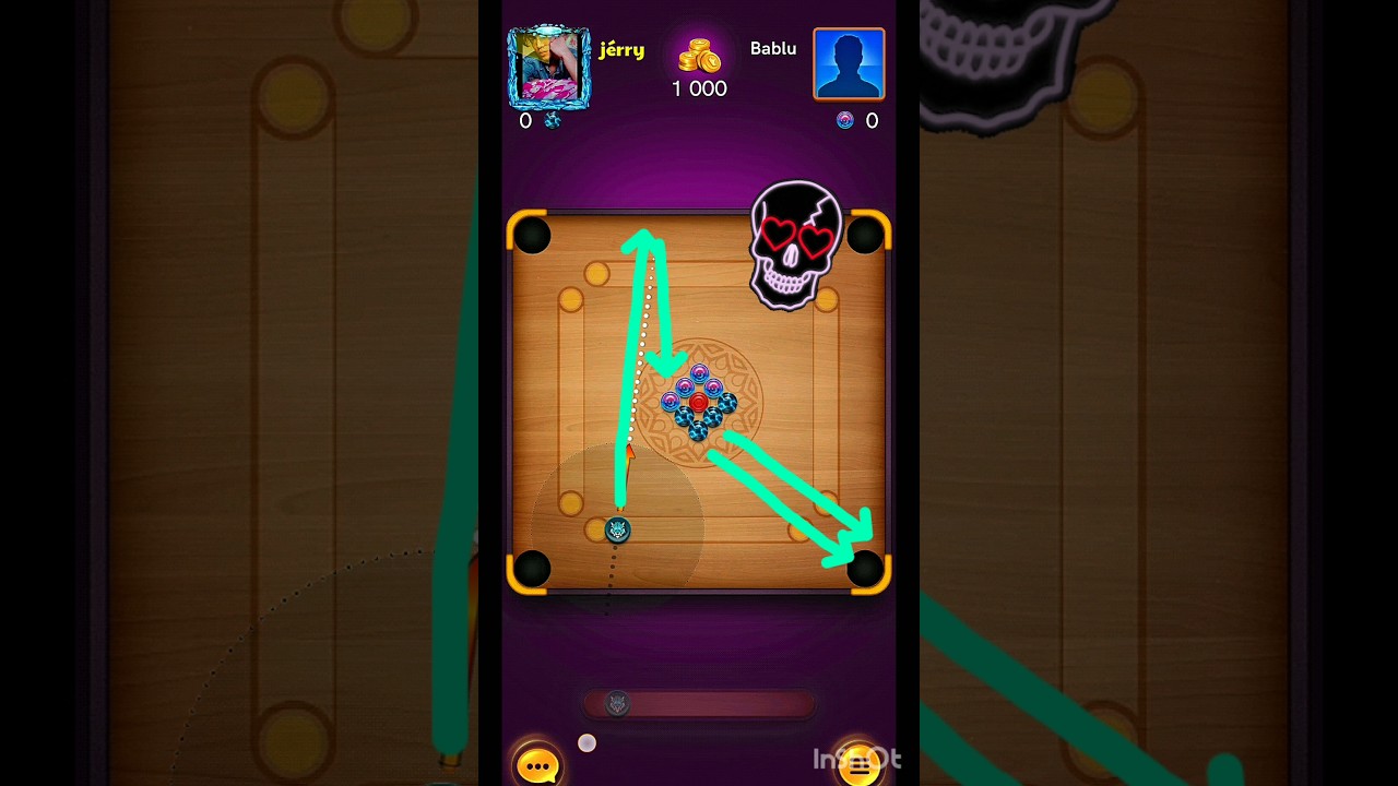 New Break Trick✅🤯🗿 carrom board