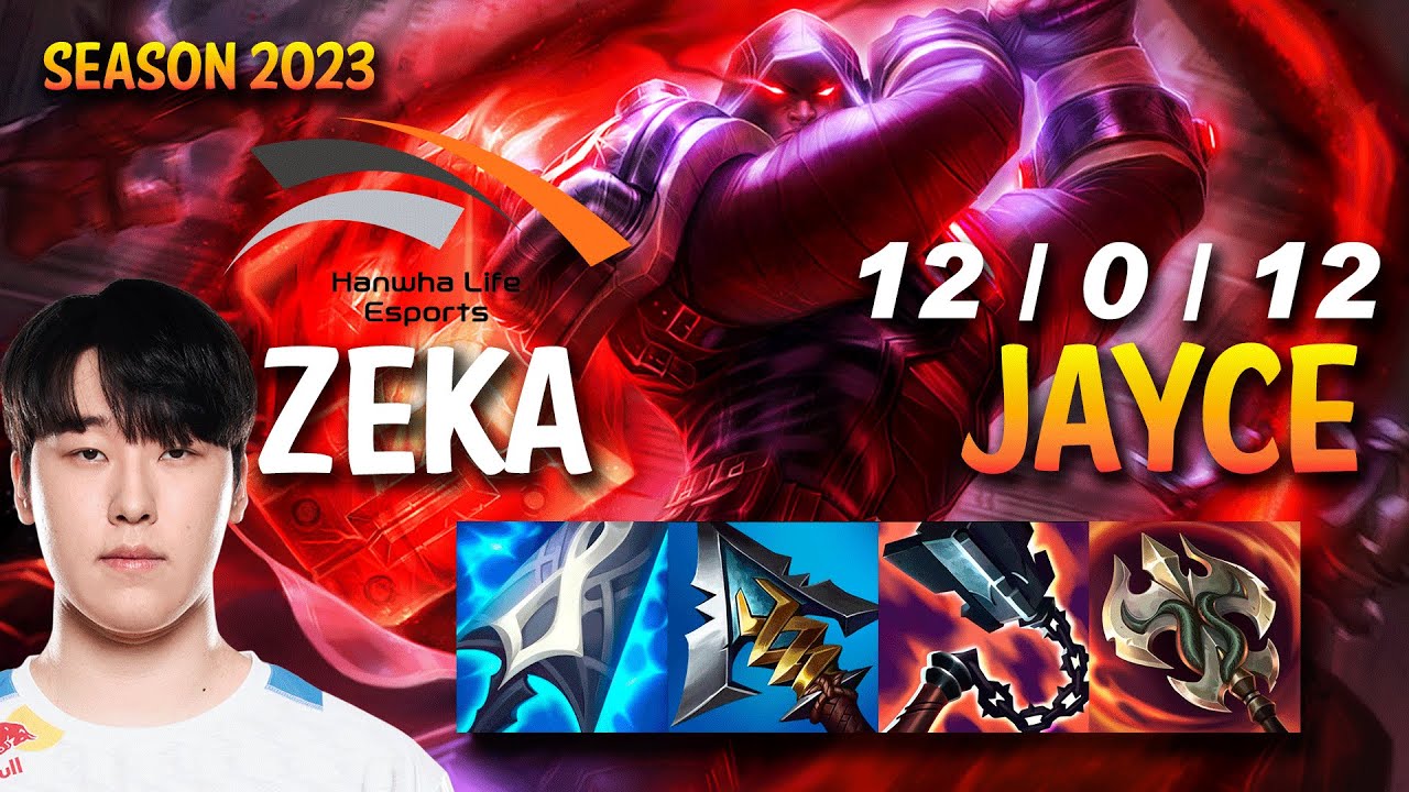 HLE Zeka JAYCE vs YASUO Mid - KR Ranked