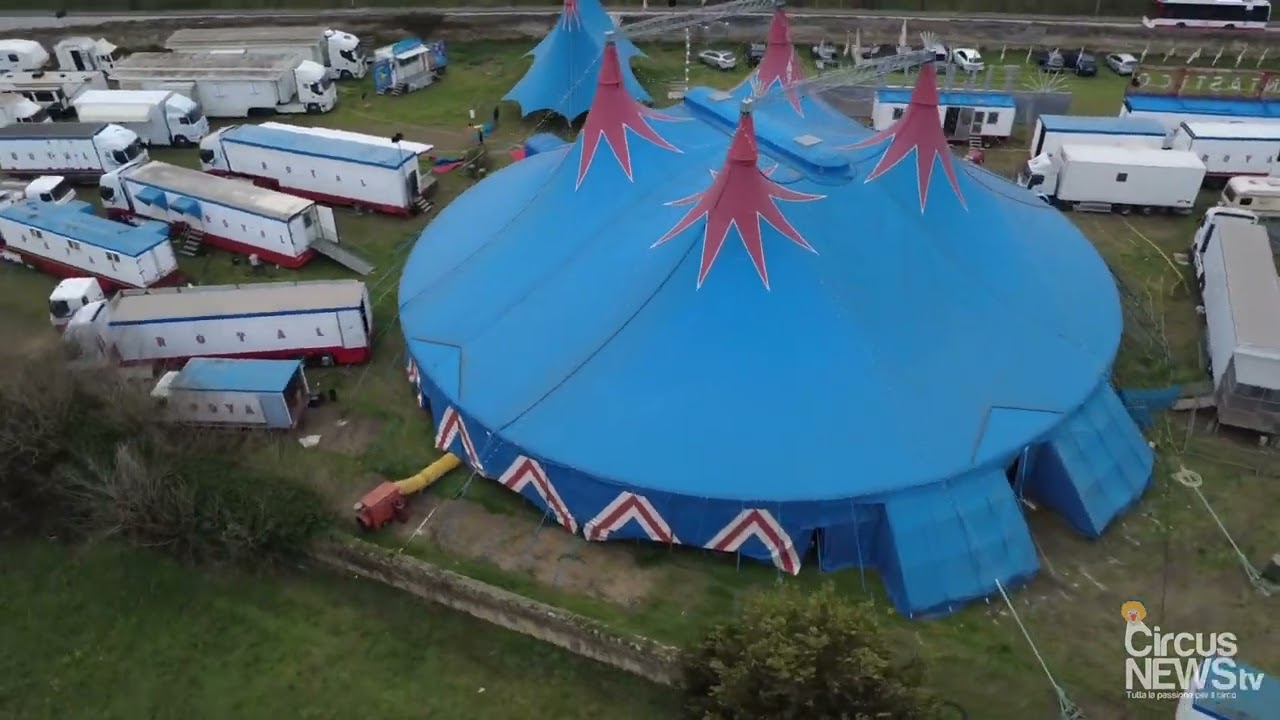 Il Grande Circo Imperial Royal conquista Nola – Riprese Aeree (Marzo 2026)