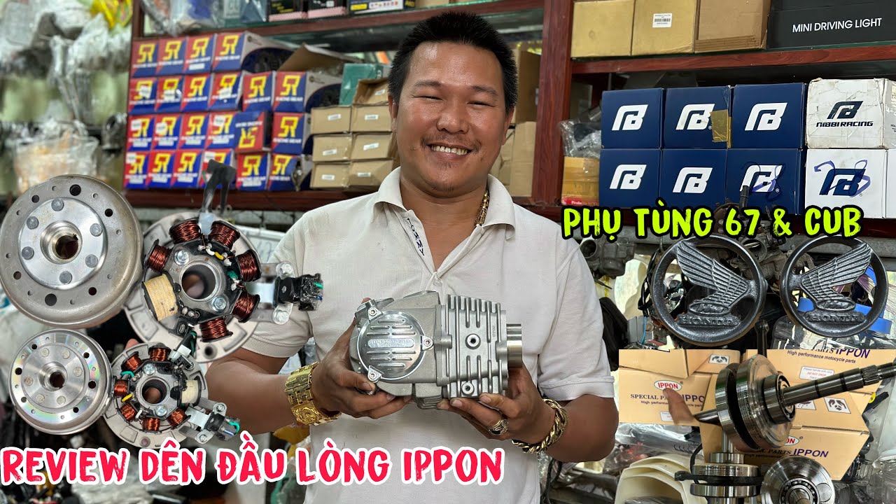 Combo dên đầu Lòng ippon Review phụ Tùng 67. Sĩ & lẻ