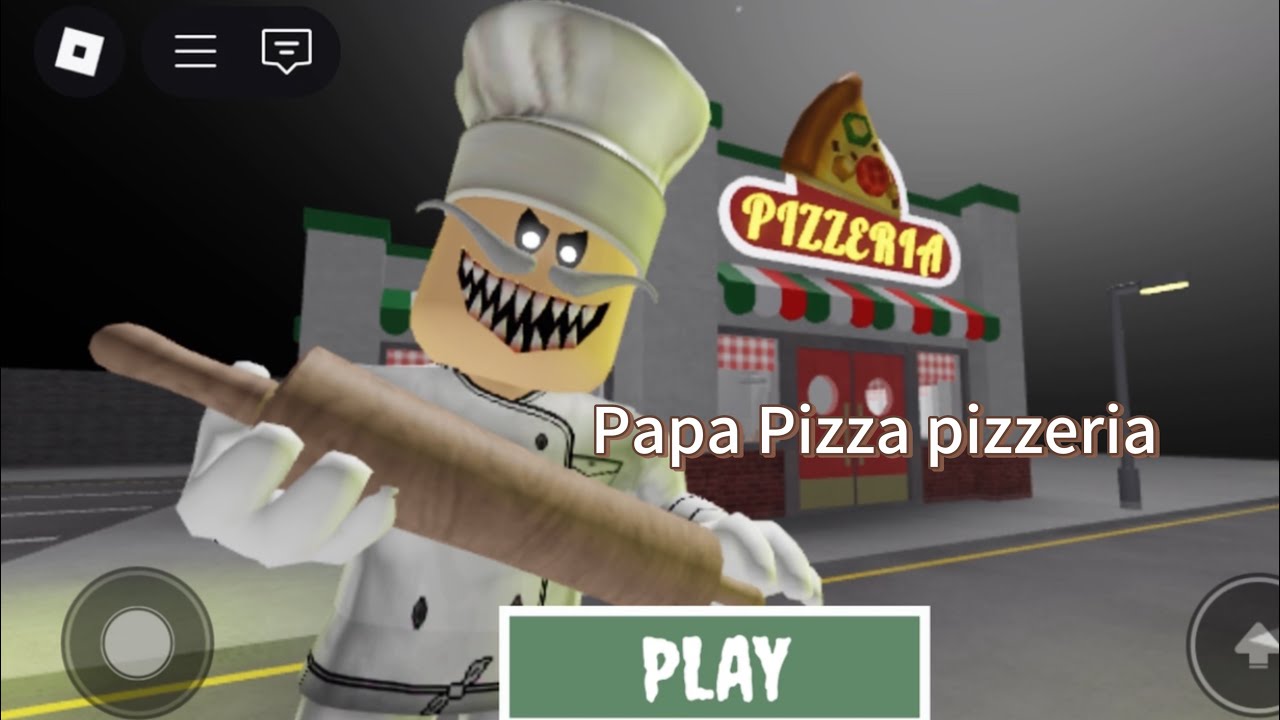 Davidzone escaping  Papa Pizza'sPizzeria! (SCARY OBBY)
