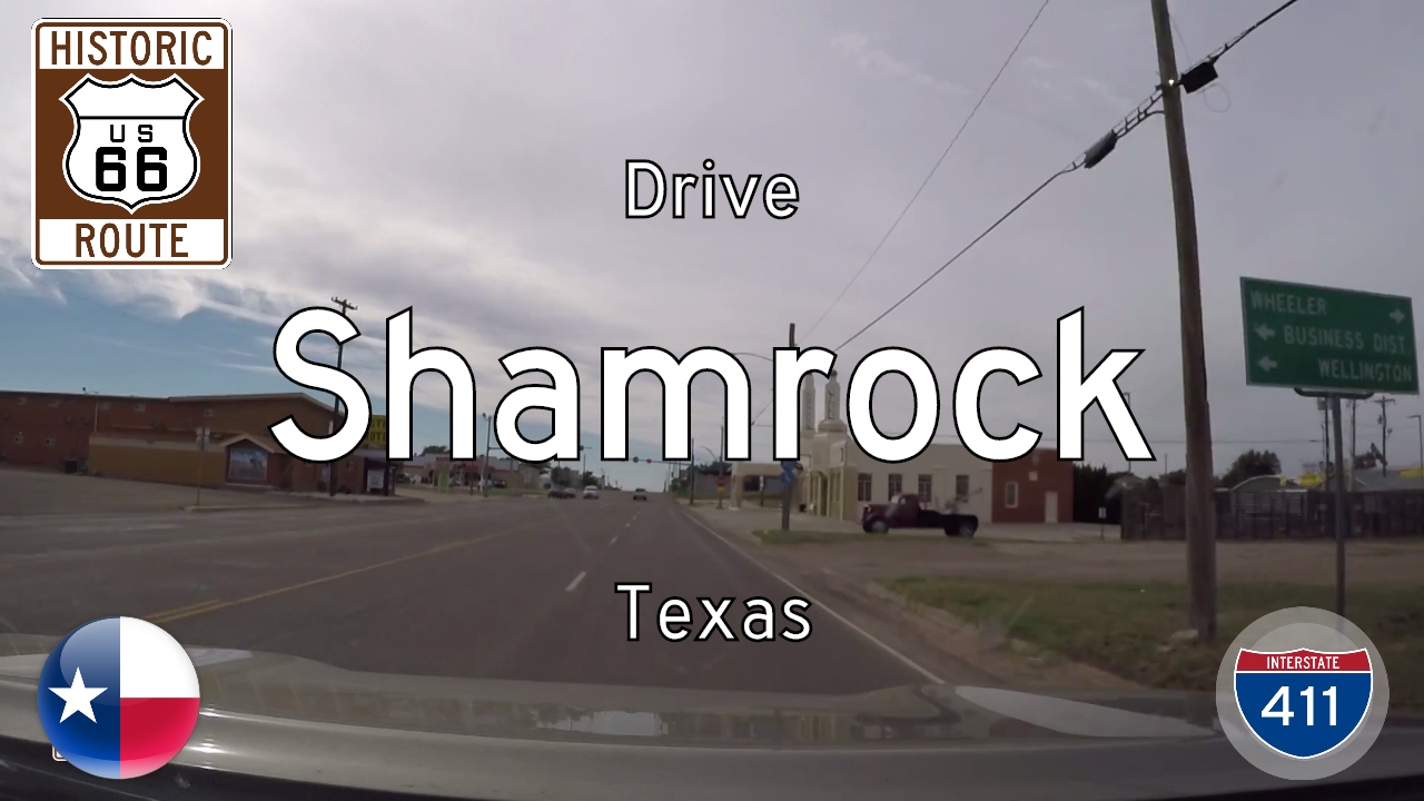 Historic Route 66 - Shamrock - Texas | Drive America's Highways 🚙