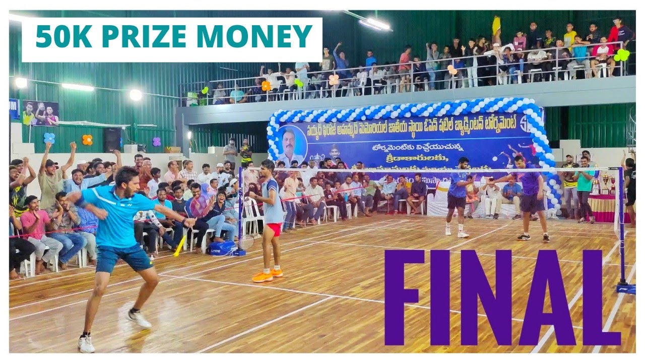 PRAKASH RAJ/VAIBHAV VS SHAIKGOUSE/BASHEER:SYED FIROZ AHMED MEMORIAL NATIONAL BADMINTON TOURNAMENT
