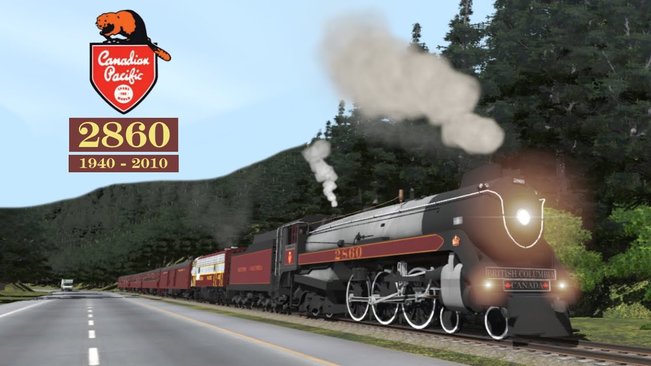 Trainz 2019 CPR 2860 Royal Hudson H1e Evolution Historical Footage.