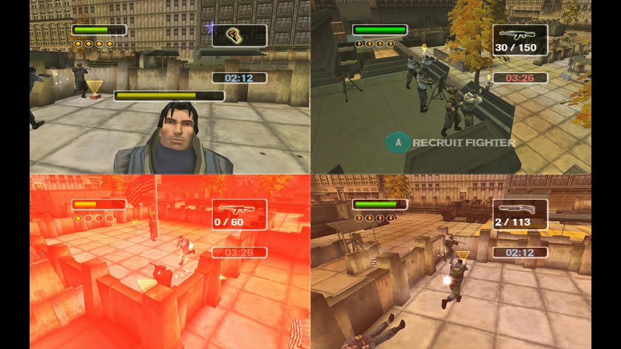 Freedom Fighters Gamecube 4 player VS Netplay 60fps