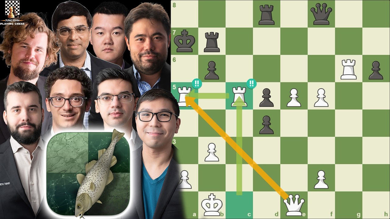 8 Siêu Đại Kiện Tướng Hợp Lực Chống Lại Chúa Tể Stockfish Và Cái Kết - TungJohn Playing Chess