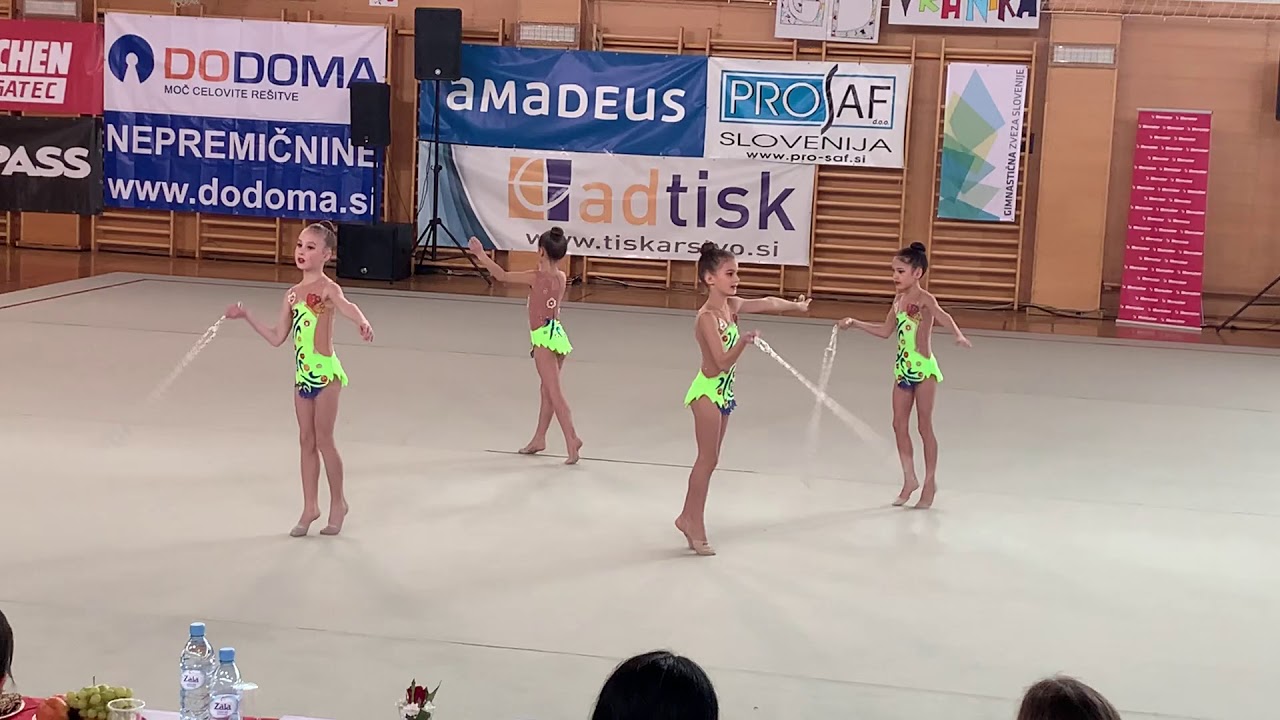 DŠRG BRANIK MARIBOR SLOVENIJA - MLAJŠE DEKLICE 2019 - ritmična gimnastika (vaja s kolebnico)