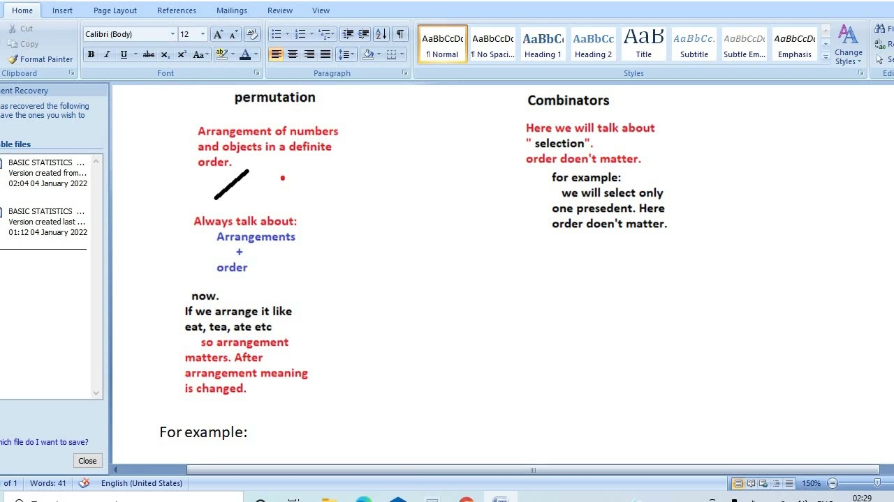 Combination and Permutation Best Trick (STA301)
