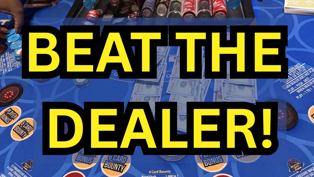 BEAT THE DEALER!! 🍀🍀 3 CARD POKER in LAS VEGAS!