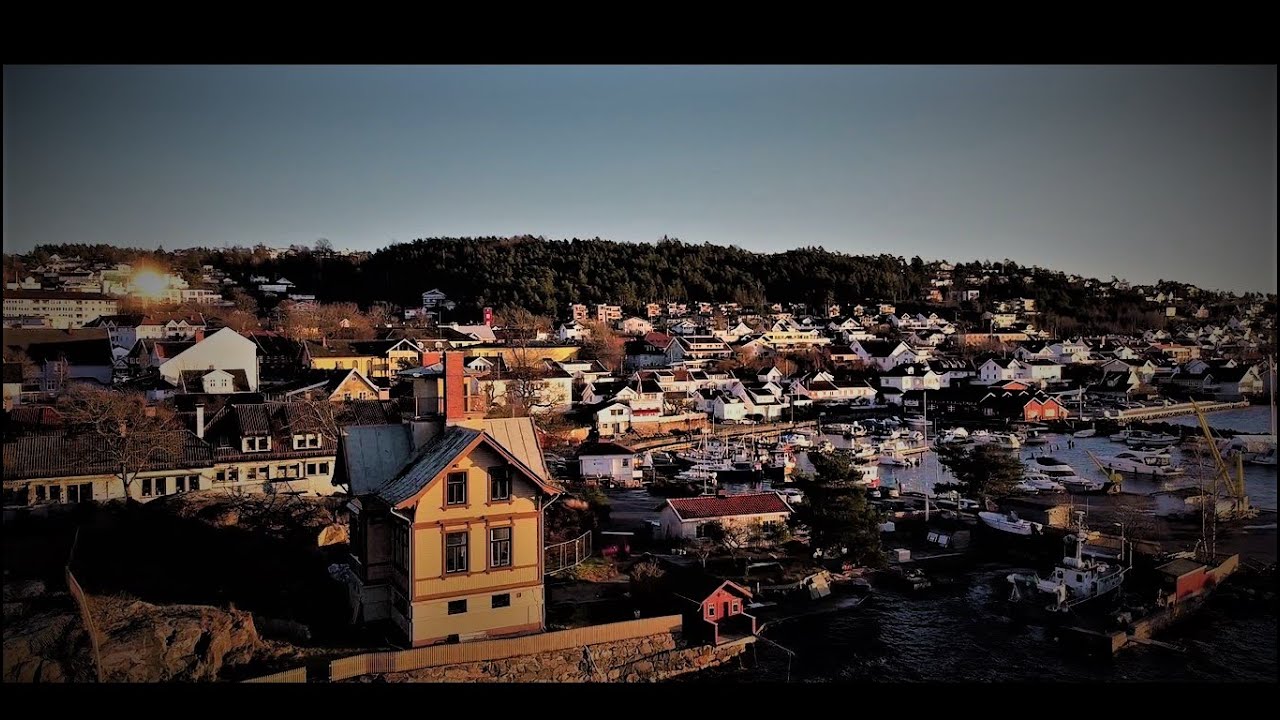 Dji Mavic Mini cinematic video Norway Drøbak