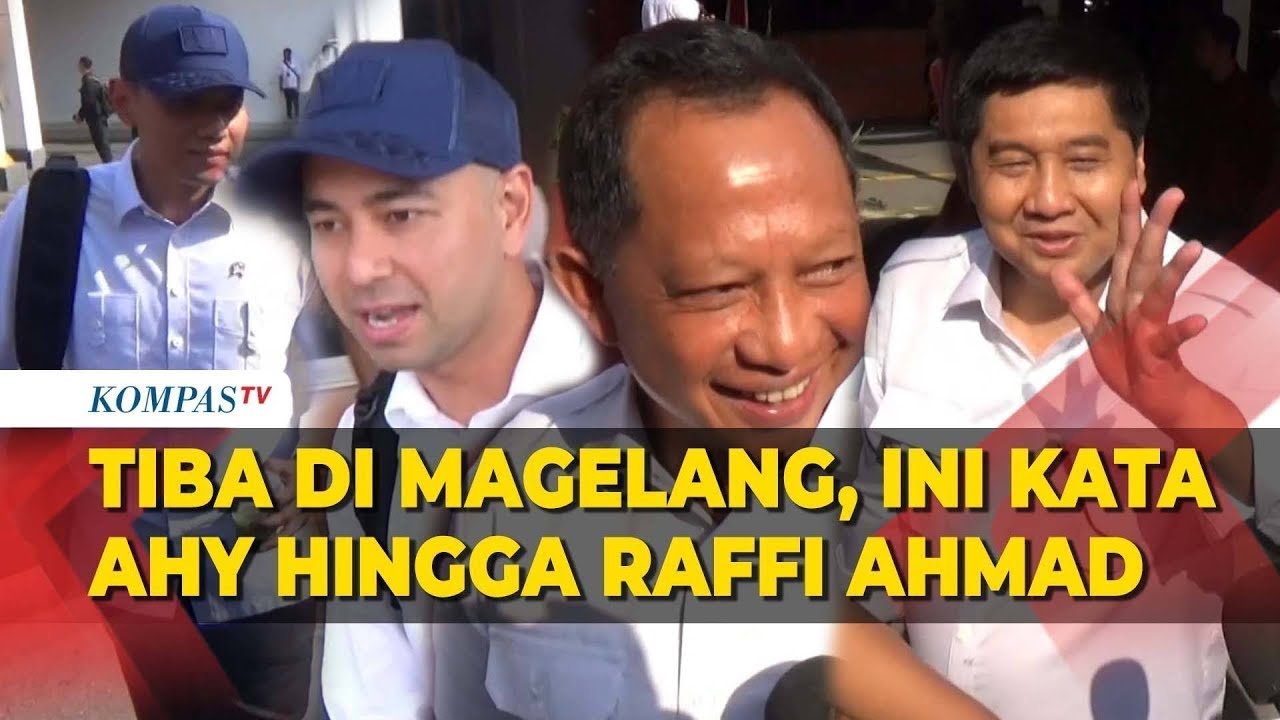 Kata AHY, Raffi Ahmad hingga Maruarar Sirait Usai Tiba di Magelang Menuju Akmil
