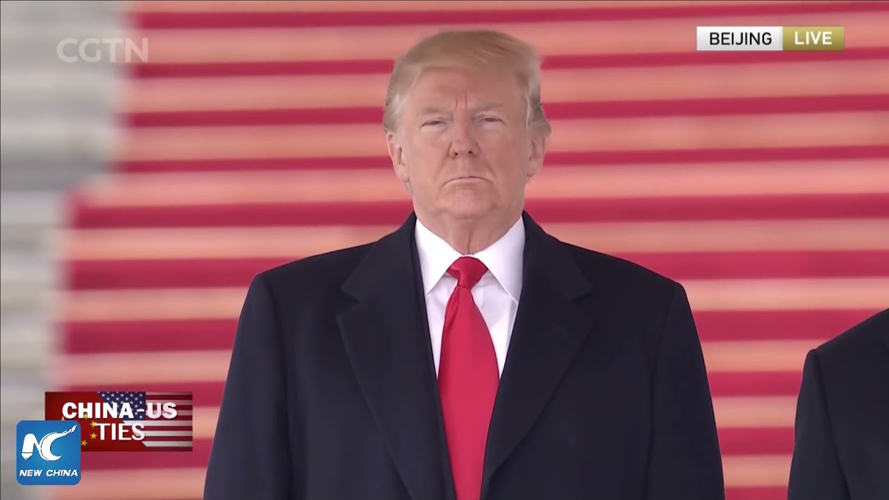 PBC - Special Broadcast - President Donald Trump arrival ceremony to Beijing with Xi Jinping