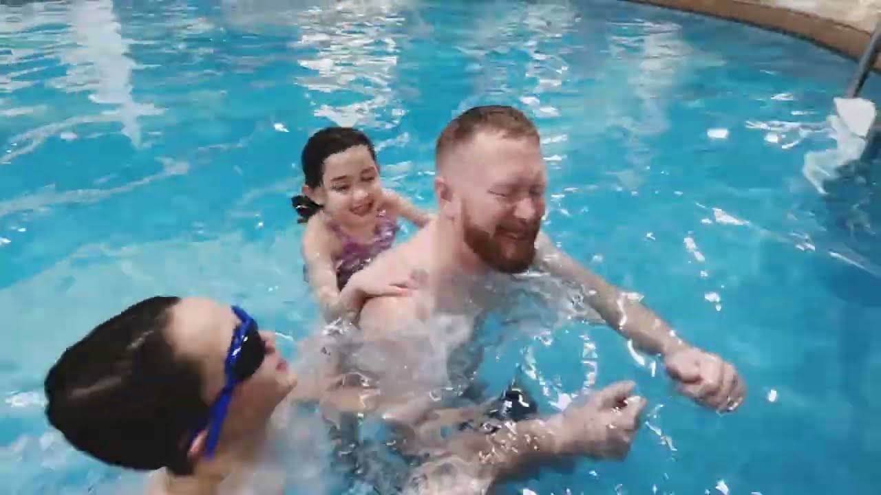 Swim trip + swim lessons with the cousins at Sheraton Hotel Cavalier NE | @wethemuttons vid#780