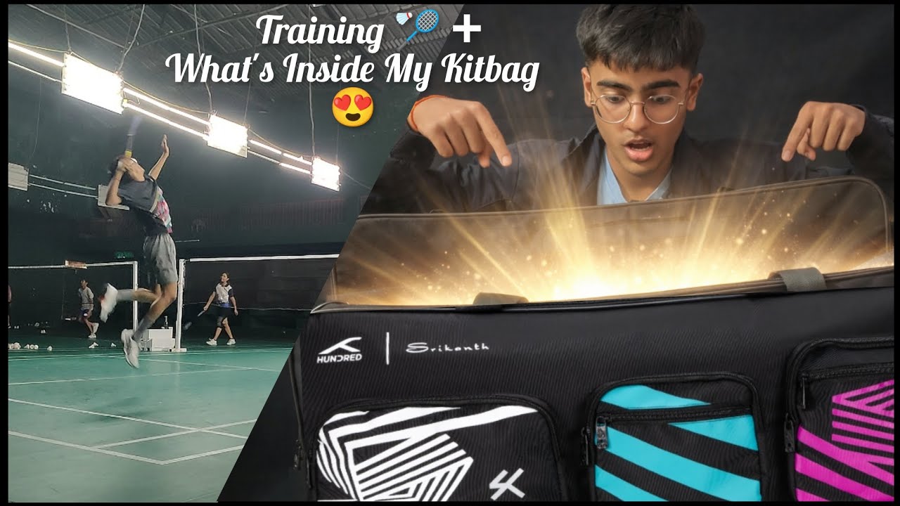 Training 🏸 , Diet and What's inside My Kitbag special Vlog😍!! ( SK edition Kitbag )