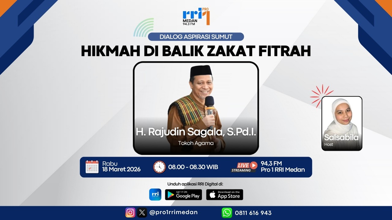 DIALOG ASPIRASI SUMUT : HIKMAH DI BALIK ZAKAT FITRAH