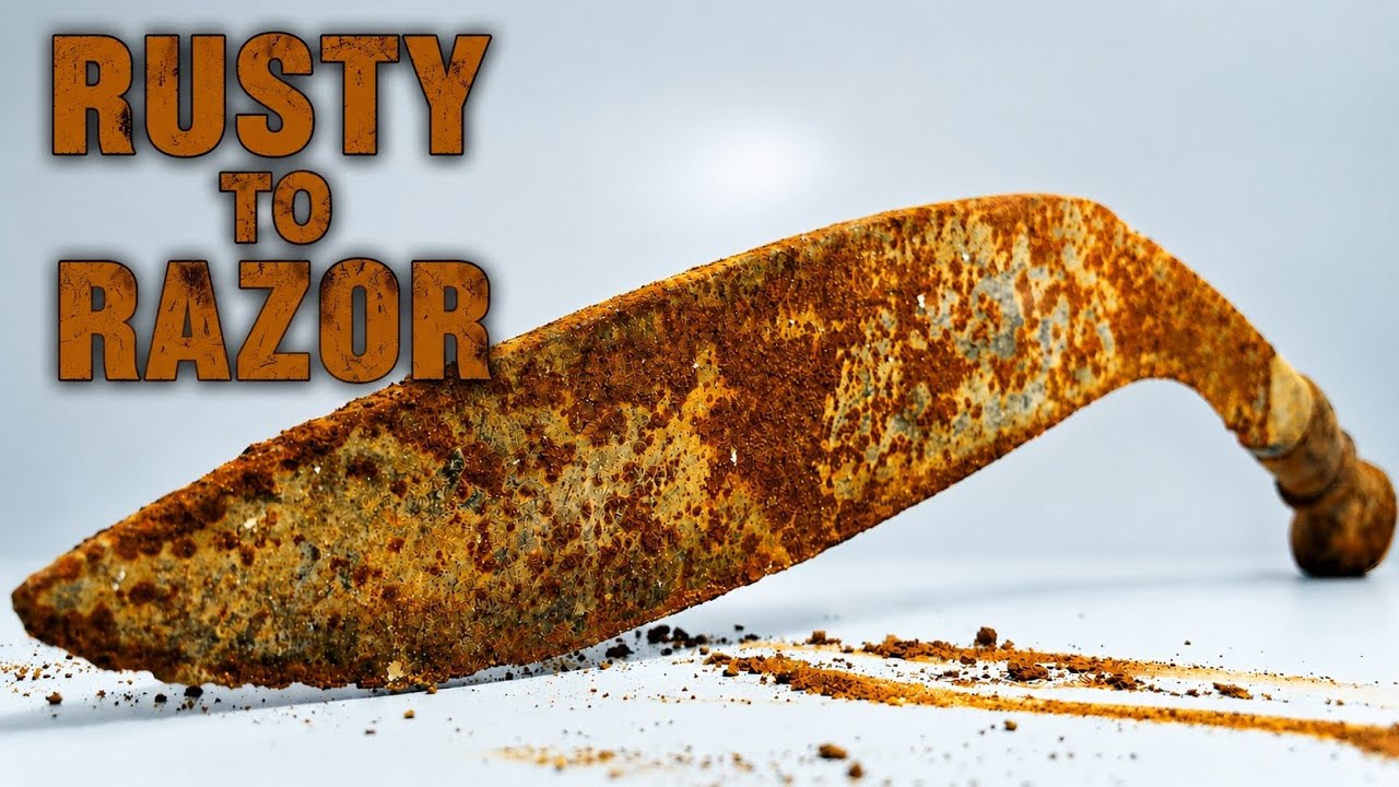 RESTORING AN 1897 ANTIQUE KUKRI KNIFE &ndash; Rust Removal, Polishing & Sharpening